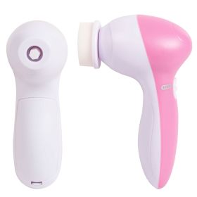 Facial Cleansing Brush Waterproof Face Spin Cleaning Brush with 5 Brush Heads Deep Cleansing Body Facial Brush Set for Gentle Exfoliating Removing Bla