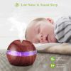 290ml Cool Mist Humidifier Ultrasonic Aroma Essential Oil Diffuser Wood Grain w/LED Light for Office Home Room Vehicle Study Yoga Spa