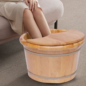 Foot Basin Foot Bath Bucket Foot Massage Plus Cover Plate With Massager Wood Bucket Foot And Body Relaxation