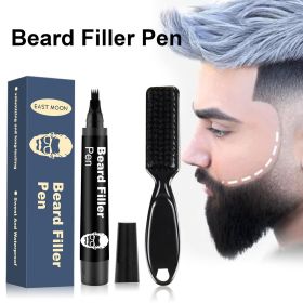 Beard Filler Pen - Long-Lasting, Waterproof & Smudge-Proof Beard And Hairline Filler With Beeswax, Cocoa Butter & Vitamin A Hair Care Blend