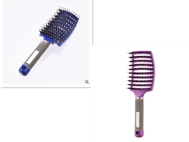 Hairbrush Anti Klit Brushy Haarborstel Women Detangler Hair Brush Bristle Nylon Scalp Massage  Teaser Hair Brush Comb (Option: Set H-Brush-Set)