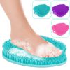 Shower Foot Scrubber Foot Massager Exfoliation Cleaner Mat Improve Foot Circulation Scrubber Foot Pain Relief Mat w/ Anti-slip Suction Cups